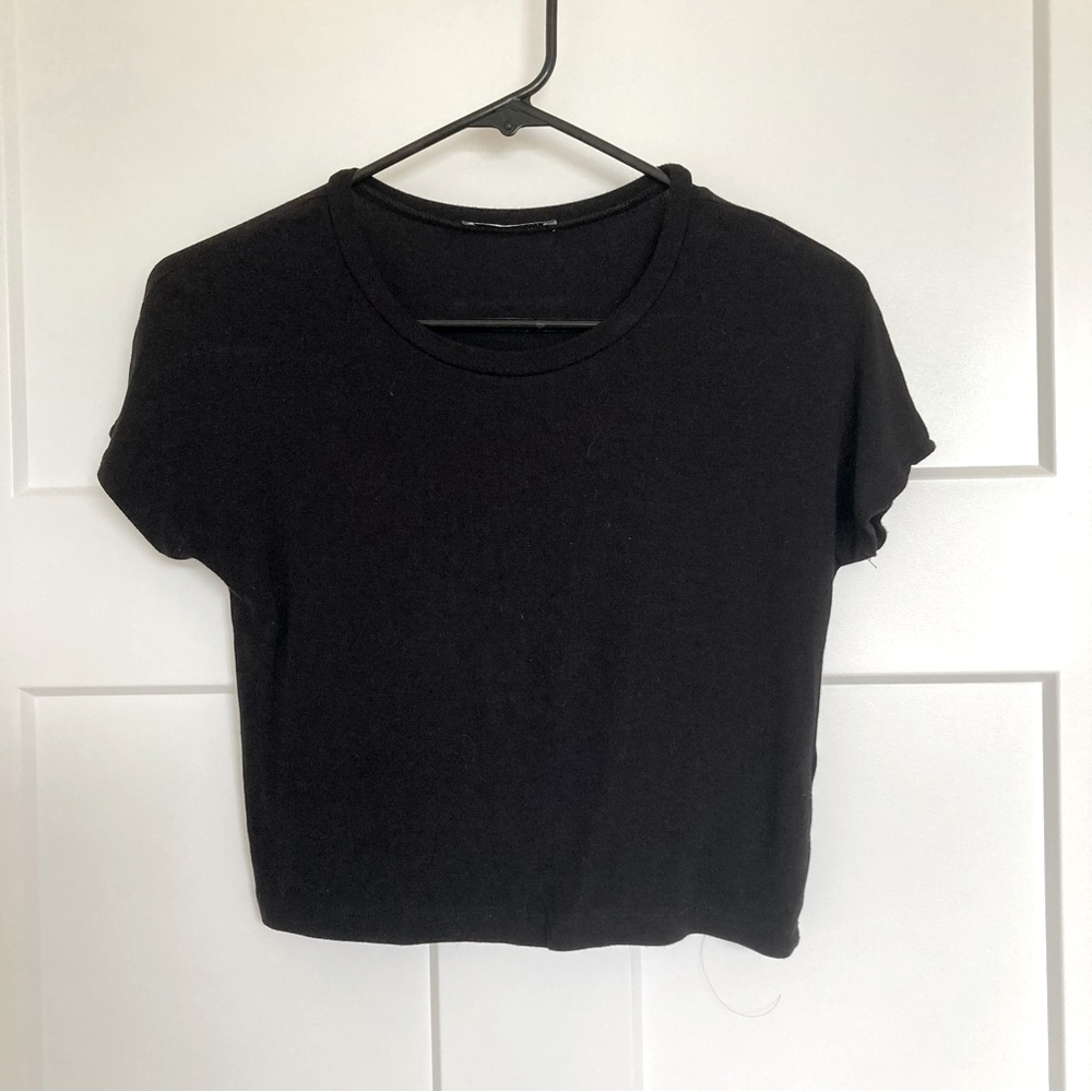 Zara Women’s Cropped Tops, Black, Size S